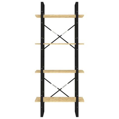 4-poziomowy regał na książki, 60x30x140 cm, sosnowy