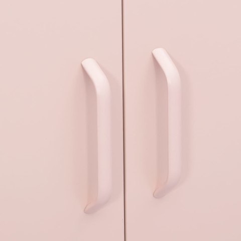 Szafka, różowa, 80x35x101,5 cm, stalowa