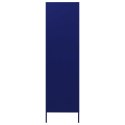 Szafa, granatowa, 90x50x180 cm, stalowa