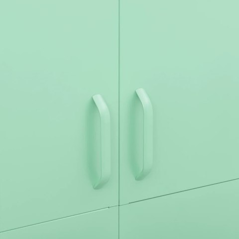 Szafa, miętowa, 90x50x180 cm, stalowa