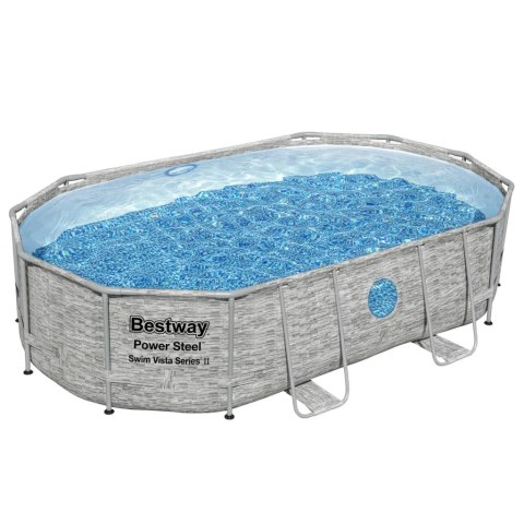 Bestway Basen Power Steel z akcesoriami, 488 x 305 x 107 cm Bestway Basen Power Steel z akcesoriami, 488 x 305 x 107 cm