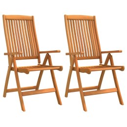 Składane krzesła ogrodowe, 2 szt., lite drewno eukaliptusowe