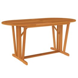 Stół ogrodowy, 160x85x75 cm, lite drewno eukaliptusowe