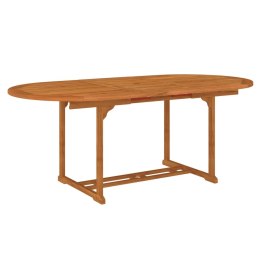 Stół ogrodowy, 200x100x75 cm, lite drewno eukaliptusowe
