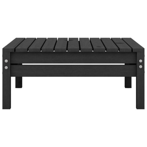 3-cz. zestaw wypoczynkowy do ogrodu, czarny, drewno sosnowe