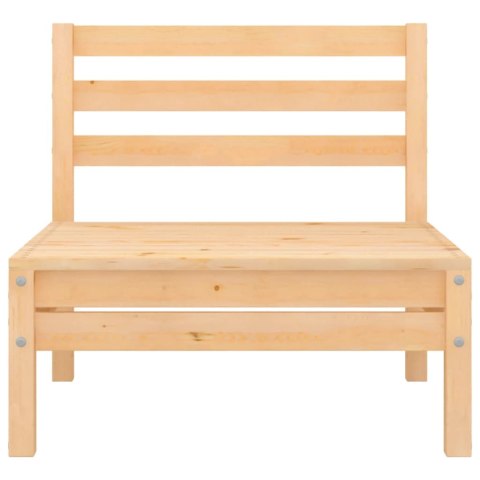 Ogrodowa sofa środkowa, lite drewno sosnowe