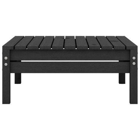 4-cz. zestaw wypoczynkowy do ogrodu, czarny, drewno sosnowe