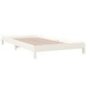 Łóżko sztaplowane, białe, 90x200 cm, lite drewno sosnowe