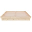 Rama łóżka, lite drewno, 150x200 cm, King