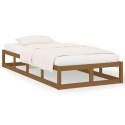 Rama łóżka, miodowy brąz, 100 x 200 cm, lite drewno