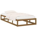 Rama łóżka, miodowy brąz, 100 x 200 cm, lite drewno