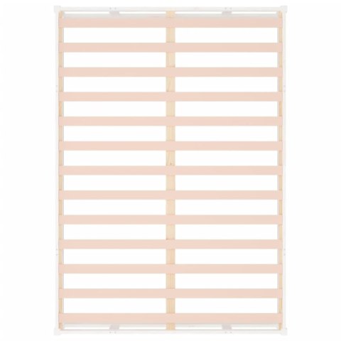 Rama łóżka, biała, 120 x 200 cm, lite drewno