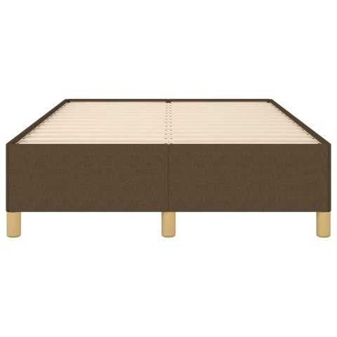 Rama łóżka, ciemnobrązowa, 120x200 cm, obita tkaniną