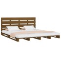 Rama łóżka, miodowy brąz, 150x200 cm, lita sosna, King Size