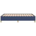 Rama łóżka, niebieska, 120x200 cm, obita tkaniną