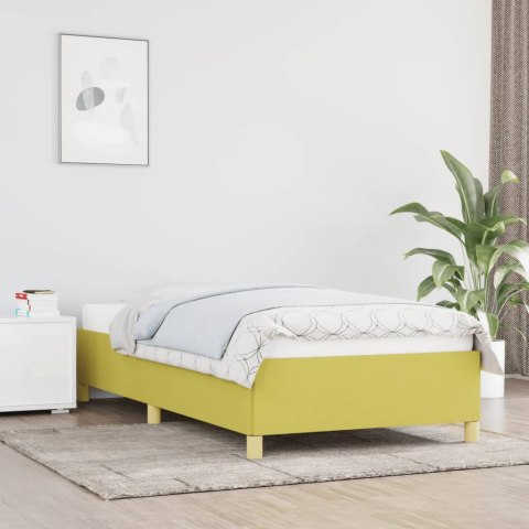 Rama łóżka, zielona, 90 x 200 cm, tapicerowana tkaniną