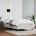 Rama łóżka, biała, 80x200 cm, obita sztuczną skórą