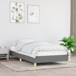 Rama łóżka, ciemnoszara, 80x200 cm, tapicerowana tkaniną