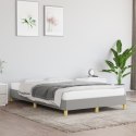 Rama łóżka, jasnoszara, 120 x 200 cm, tapicerowana tkaniną