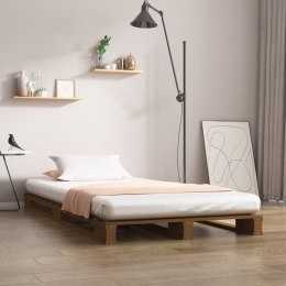 Łóżko z palet, miodowy brąz, 100 x 200 cm, lite drewno sosnowe