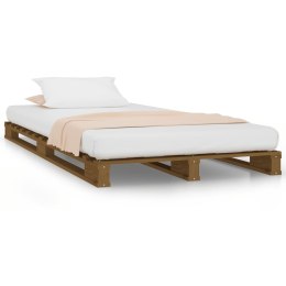 Łóżko z palet, miodowy brąz, 100 x 200 cm, lite drewno sosnowe