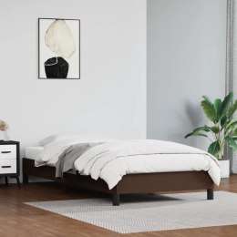 Rama łóżka, brązowe, 90x200 cm, obite sztuczną skórą