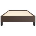 Rama łóżka, brązowe, 90x200 cm, obite sztuczną skórą