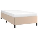 Rama łóżka, cappuccino, 80x200 cm, obita sztuczną skórą