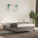 Rama łóżka, jasnoszara, tapicerowana aksamitem, 120 x 200 cm