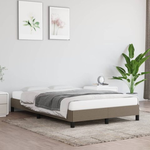 Rama łóżka, kolor taupe, 120x200 cm, obita tkaniną