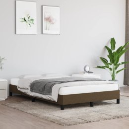 Rama łóżka, ciemnobrązowa, 120x200 cm, obita tkaniną