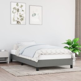 Rama łóżka, ciemnoszara, 80x200 cm, tapicerowana tkaniną