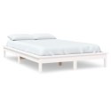Rama łóżka, biała, 120 x 200 cm , lite drewno sosnowe
