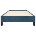 Rama łóżka, ciemnoniebieska, 80x200 cm, tapicerowana aksamitem