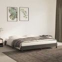 Rama łóżka, ciemnoszara, 160x200 cm, tapicerowana aksamitem
