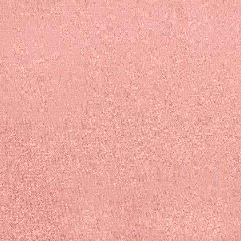 Rama łóżka, różowa, 200x200 cm, tapicerowana aksamitem