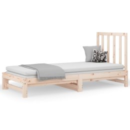 Łóżko rozsuwane, 2x(90x200) cm, lite drewno sosnowe