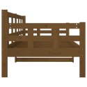 Łóżko dzienne, miodowe, lite drewno sosnowe, 80x200 cm
