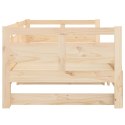 Łóżko rozsuwane, lite drewno sosnowe, 2x(90x190) cm