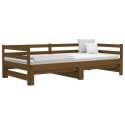 Łóżko rozsuwane, miodowy brąz, 2x(80x200) cm, drewno sosnowe