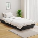 Rama łóżka, szara, lite drewno, 100 x 200 cm