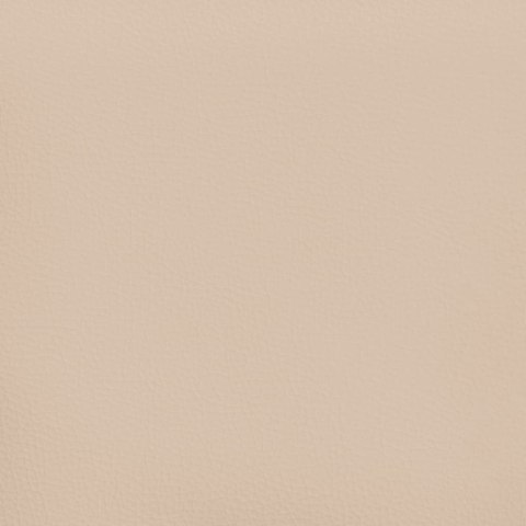 Łóżko kontynentalne, cappuccino, 80x200 cm obite sztuczną skórą