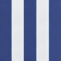 Poduszki na krzesła, 6 szt., niebiesko-białe paski, 50x50x7 cm