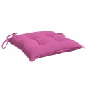 Poduszki na krzesła, 6 szt., różowe, 50x50x7 cm, tkanina