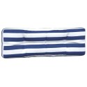 Poduszki na palety, 2 szt., biało-niebieskie paski, tkanina