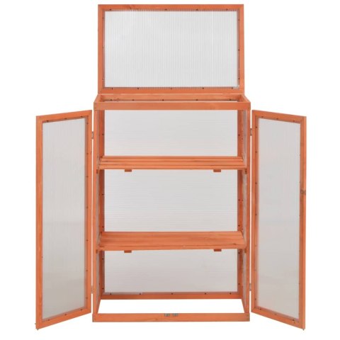 Szafka na rośliny, szklarnia, drewniana, 75 x 47 x 109 cm
