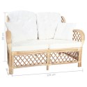 2-osobowa sofa rattanowa