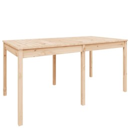Stół ogrodowy, 159,5x82,5x76 cm, lite drewno sosnowe