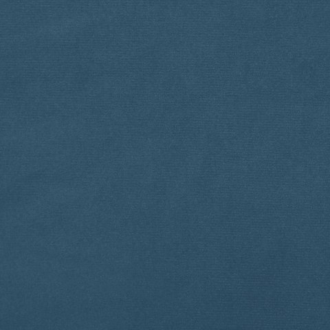 Łóżko kontynentalne, ciemnoniebieska, 200x200cm obite aksamitem