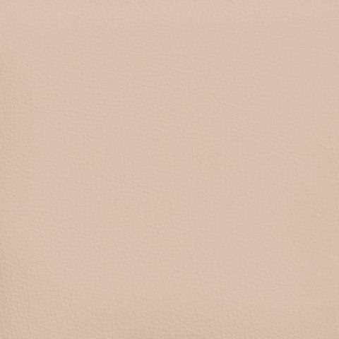 Rama łóżka z zagłówkiem, cappuccino, 100x200 cm, sztuczną skórą